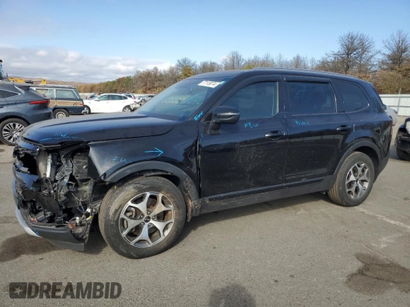 2022 Kia Telluride EX with VIN 5XYP3DHC6NG298728, listed as a Copart auction lot 77113074 with 27,690 mi miles and Salvage title. Bid and sale history available at DreamBid. Image 1.