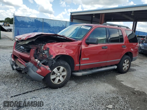 2006 Ford Explorer XLS with VIN 1FMEU62E46UA82351, listed as a Copart auction lot 62158805 with 166,860 mi miles and Salvage title. Bid and sale history available at DreamBid. Image 1.