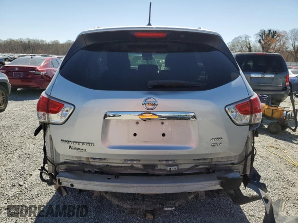 2013 Nissan Pathfinder SL with VIN 5N1AR2MM6DC673040, listed as a Copart auction lot 50086285 with 116,073 mi miles and Salvage Title. Bid and sale history available at carsss.com. Image 6.