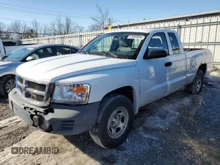 2008 Dodge Dakota ST with VIN 1D7HE22K58S526127, listed as a Copart auction lot 87046504 with 129,293 mi miles and Salvage Title. Bid and sale history available at carsss.com. Image 1.