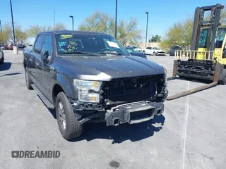 2015 Ford F-150 XL with VIN 1FTEW1CG5FKE30431, listed as a IAAI auction lot 41230334 with 167,022 mi miles. Bid and sale history available at carsss.com. Image 1.