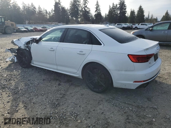 2017 Audi A4 Prestige with VIN WAUFNAF45HN035544, listed as a Copart auction lot 46714815 with 52,159 mi miles and Salvage Title. Bid and sale history available at carsss.com. Image 2.