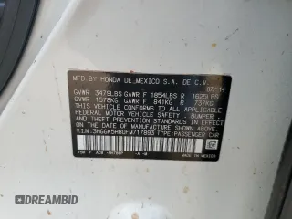 2015 Honda Fit EX-L with VIN 3HGGK5H80FM717893, listed as a Copart auction lot 58069985 with 140,926 mi miles and Clean title. Bid and sale history available at DreamBid. Image 12.
