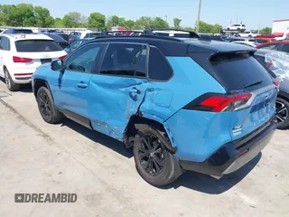 2024 Toyota RAV4 Hybrid XSE with VIN 4T3E6RFV8RU153892, listed as a IAAI auction lot 41848730 with 7,917 mi miles and . Bid and sale history available at carsss.com. Image 3.