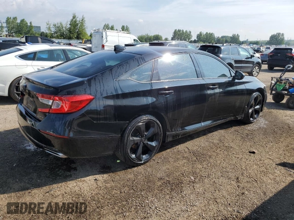 2019 Honda Accord Touring with VIN 1HGCV1F99KA805603, listed as a Copart auction lot 62812815 with 147,570 mi miles and Clean title. Bid and sale history available at DreamBid. Image 3.