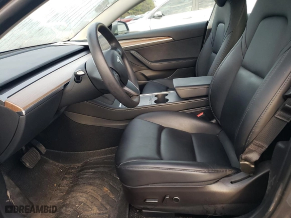 2023 Tesla Model 3 with VIN 5YJ3E1EA5PF408107, listed as a Copart auction lot 74465394 with 48,142 mi miles and Salvage Title. Bid and sale history available at carsss.com. Image 7.