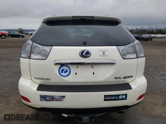 2008 Lexus RX 400h with VIN JTJGW31U182008928, listed as a Copart auction lot 47746115 with 158,183 mi miles and Salvage Title. Bid and sale history available at DreamBid. Image 6.
