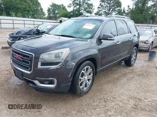 2014 GMC Acadia SLT z VIN 1GKKRRKD6EJ205993, wystawiony jako IAAI lot #42056772 z przebiegiem 287 943 mil mil oraz . Historia ofert i sprzedaży dostępna na DreamBid. Obrazek 2.