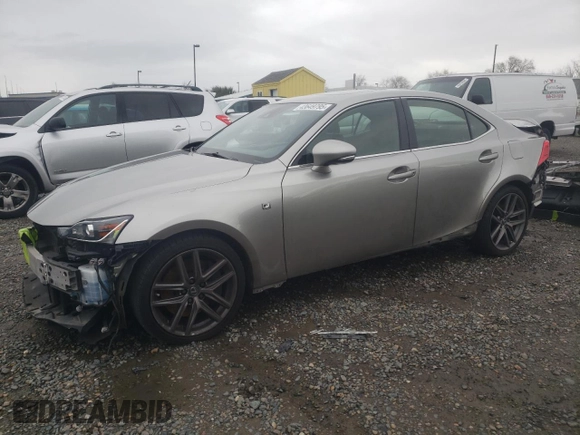 2020 Lexus IS 350 F Sport with VIN JTHGZ1B20L5037077, listed as a Copart auction lot 43649795 with 42,944 mi miles and Salvage title. Bid and sale history available at DreamBid. Image 1.