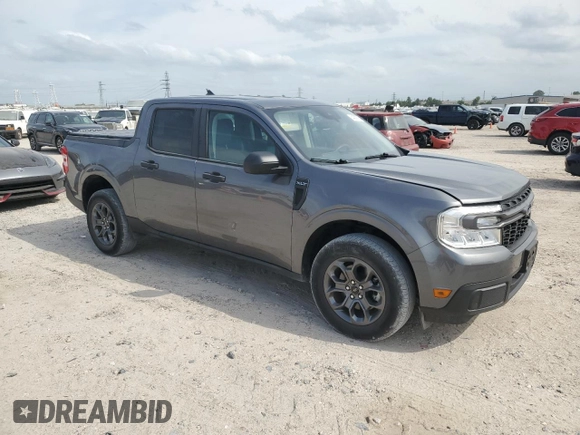 2023 Ford Maverick XL with VIN 3FTTW8E98PRA53671, listed as a Copart auction lot 54009765 with 54,049 mi miles and Salvage Title. Bid and sale history available at DreamBid. Image 4.