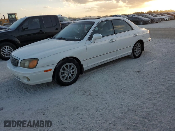 2003 Hyundai XG z VIN KMHFU45E63A237404, wystawiony jako Copart lot #77546824 z przebiegiem Nie podano mil oraz Nie do naprawy. Historia ofert i sprzedaży dostępna na DreamBid. Obrazek 1.