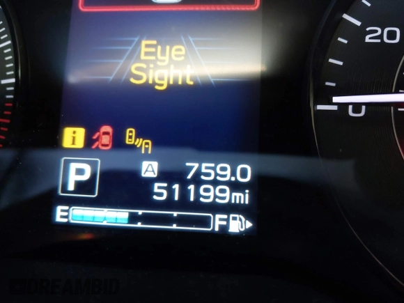 2019 Subaru Impreza Premium with VIN 4S3GTAD62K3714059, listed as a IAAI auction lot 41395396 with 51,199 mi miles. Bid and sale history available at carsss.com. Image 16.