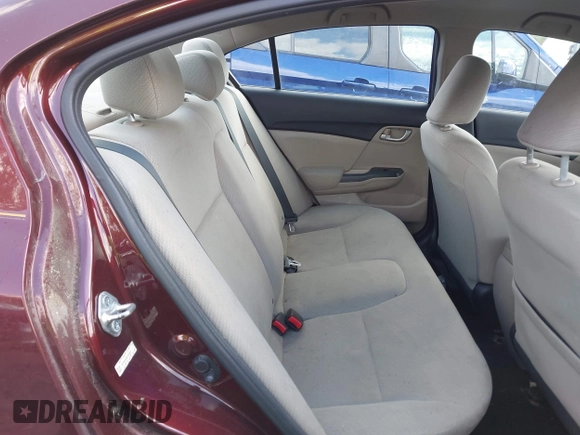 2013 Honda Civic LX with VIN 19XFB2F58DE224648, listed as a IAAI auction lot 41985106 with Not Provided miles and . Bid and sale history available at DreamBid. Image 8.