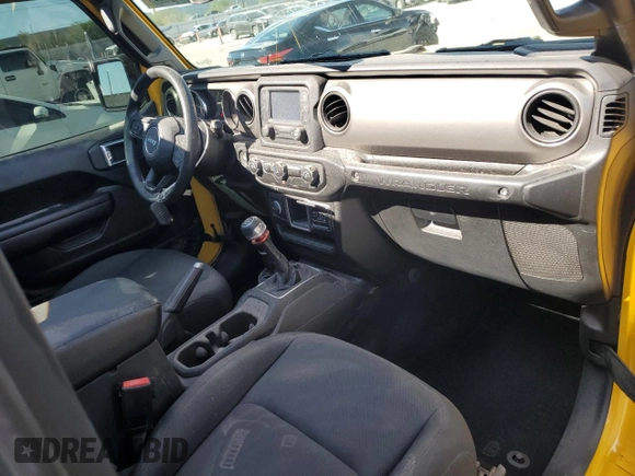 2021 Jeep Wrangler Sport with VIN 1C4GJXAG1MW631732, listed as a Copart auction lot 76422494 with 14,062 mi miles and Salvage Title. Bid and sale history available at DreamBid. Image 8.