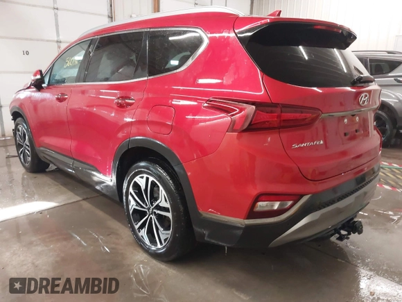 2020 Hyundai Santa Fe Limited with VIN 5NMS53AA0LH293308, listed as a IAAI auction lot 41608440 with 56,011 mi miles and . Bid and sale history available at DreamBid. Image 3.