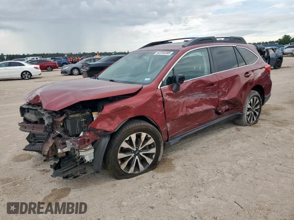 2017 Subaru Outback Limited with VIN 4S4BSANC9H3398911, listed as a Copart auction lot 62292395 with 104,532 mi miles and Salvage title. Bid and sale history available at DreamBid. Image 1.