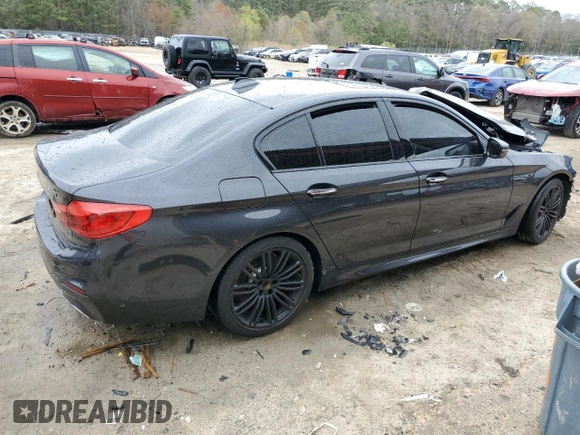 2017 BMW 5 Series 540i xDrive with VIN WBAJE7C37HG888055, listed as a Copart auction lot 51471245 with Not provided miles and Salvage title. Bid and sale history available at DreamBid. Image 3.