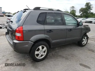 2008 Hyundai Tucson GLS with VIN KM8JM12B88U733619, listed as a Copart auction lot 68029124 with 0 mi miles and Salvage Title. Bid and sale history available at carsss.com. Image 3.