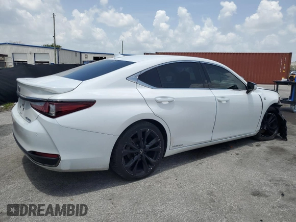 2022 Lexus ES 300h F Sport with VIN 58AGA1C15NU024210, listed as a Copart auction lot 60349895 with 134,663 mi miles and Salvage title. Bid and sale history available at DreamBid. Image 3.