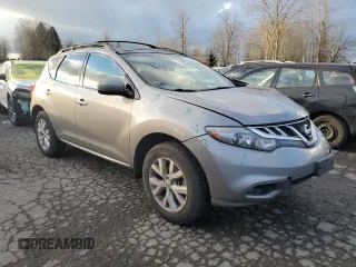 2012 Nissan Murano S with VIN JN8AZ1MWXCW203434, listed as a Copart auction lot 45884175 with 61,652 mi miles and Salvage Title. Bid and sale history available at DreamBid. Image 4.
