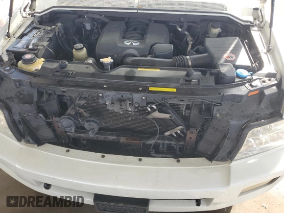 2005 Infiniti QX56 z VIN 5N3AA08CX5N804531, wystawiony jako Copart lot #43847445 z przebiegiem 130 074 mil mil oraz Szkoda całkowita • Salvage title. Historia ofert i sprzedaży dostępna na DreamBid. Obrazek 12.