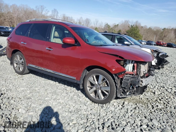 2015 Nissan Pathfinder SV with VIN 5N1AR2MN7FC669994, listed as a Copart auction lot 49634055 with 85,471 mi miles and Salvage Title. Bid and sale history available at carsss.com. Image 4.