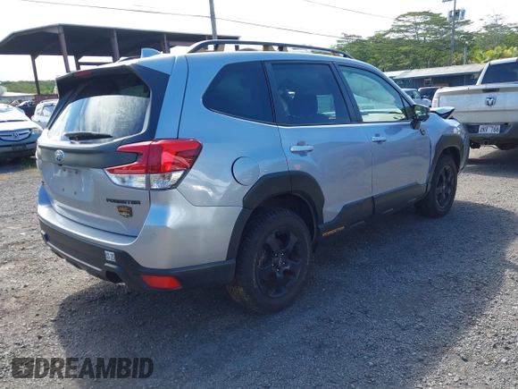 2023 Subaru Forester Wilderness with VIN JF2SKALC0PH447018, listed as a IAAI auction lot 42011074 with 21,553 mi miles and . Bid and sale history available at DreamBid. Image 4.