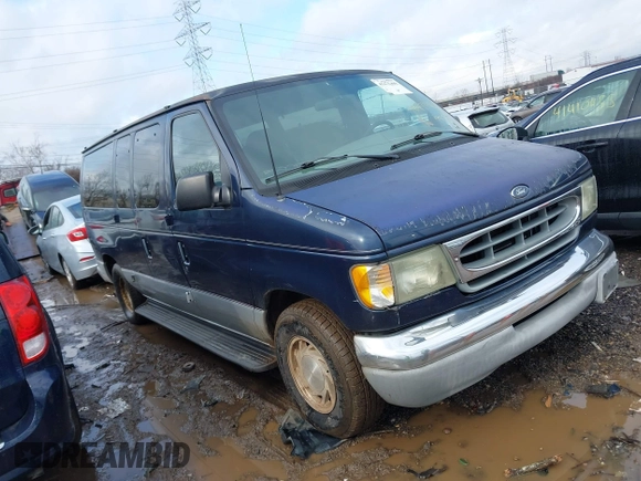 2002 Ford Econoline Passenger XL with VIN 1FMRE11L02HB30156, listed as a IAAI auction lot 41471468 with 128,320 mi miles and . Bid and sale history available at DreamBid. Image 1.