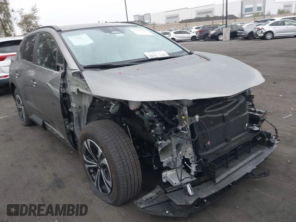2024 Subaru Solterra Limited with VIN JTMABABAXRA067108, listed as a IAAI auction lot 42549738 with 6,577 mi miles and . Bid and sale history available at DreamBid. Image 1.