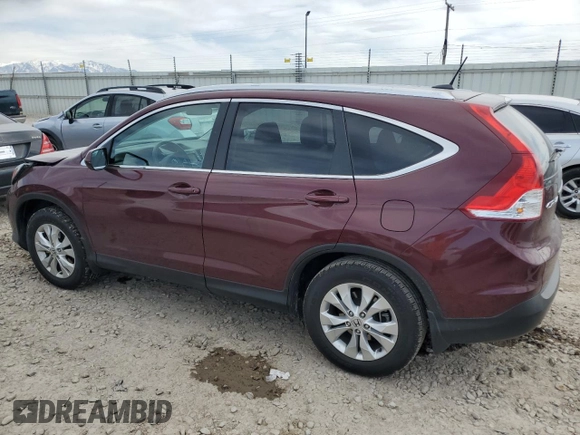 2014 Honda CR-V EX-L with VIN 5J6RM4H72EL115185, listed as a Copart auction lot 52162095 with 26,652 mi miles and Salvage Title. Bid and sale history available at carsss.com. Image 2.