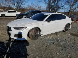 2023 Acura TLX Type S with VIN 19UUB7F98PA002790, listed as a Copart auction lot 43881115 with 53,905 mi miles and Salvage Title. Bid and sale history available at DreamBid. Image 1.