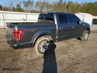 2017 Ford F-150 XL with VIN 1FTEW1EF2HFB28854, listed as a Copart auction lot 49612115 with 135,825 mi miles and Salvage Title. Bid and sale history available at carsss.com. Image 3.