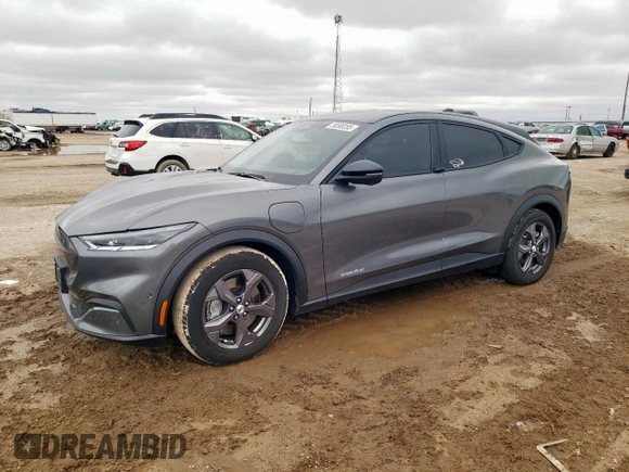 2023 Ford Mustang Mach-E Select z VIN 3FMTK1R46PMB03350, wystawiony jako Copart lot #58590285 z przebiegiem 10 448 mil mil oraz Szkoda całkowita • Salvage title. Historia ofert i sprzedaży dostępna na DreamBid. Obrazek 1.