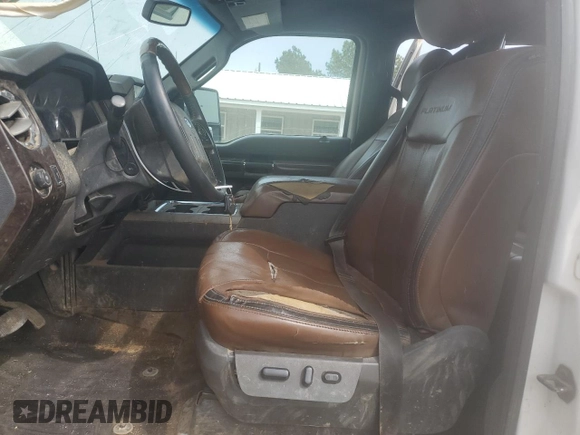 2015 Ford F-350 Platinum с VIN 1FT8W3BT8FEA20776, выставлен на аукционе Copart как лот 50872225 с пробегом 217 559 миль миль и Списание • Salvage title. История ставок и продаж доступна на DreamBid. Изображение 7.