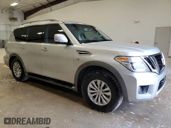 2017 Nissan Armada SV with VIN JN8AY2ND3H9009629, listed as a Copart auction lot 84996414 with 88,977 mi miles and Clean Title. Bid and sale history available at carsss.com. Image 4.
