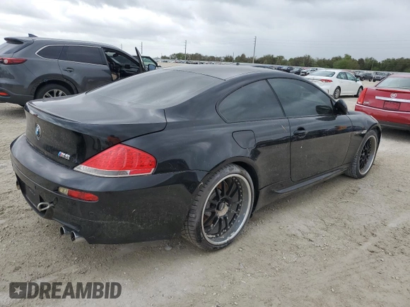 2007 BMW 6 Series M6 with VIN WBSEH93567B798456, listed as a Copart auction lot 77244804 with Not Provided miles and Salvage Title. Bid and sale history available at DreamBid. Image 3.