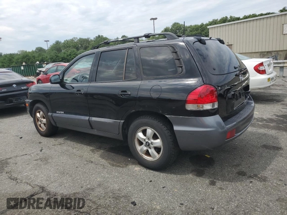 2006 Hyundai Santa Fe GLS with VIN KM8SC73D86U105860, listed as a Copart auction lot 63534064 with 164,459 mi miles and Salvage Title. Bid and sale history available at carsss.com. Image 2.