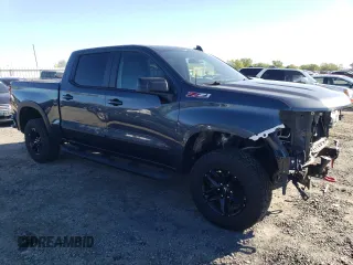 2021 Chevrolet Silverado 1500 LT Trail Boss with VIN 1GCPYFED9MZ440998, listed as a Copart auction lot 50098855 with 33,168 mi miles and Salvage Title. Bid and sale history available at DreamBid. Image 4.