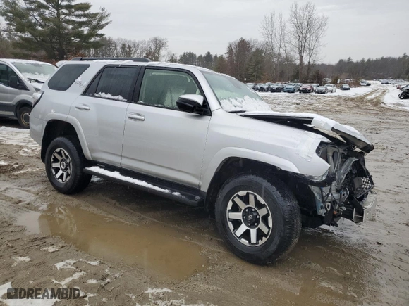 2023 Toyota 4Runner TRD Off Road with VIN JTEPU5JR7P6137744, listed as a Copart auction lot 45661525 with 18,091 mi miles and Non Repairable. Bid and sale history available at carsss.com. Image 4.