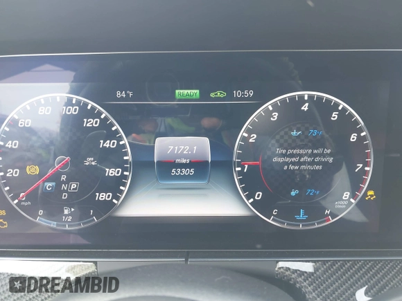 2019 Mercedes-Benz E 53 AMG with VIN WDD1K6BB9KF074877, listed as a IAAI auction lot 41670966 with 53,305 mi miles and . Bid and sale history available at DreamBid. Image 7.