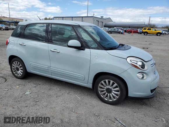2014 FIAT 500L Easy with VIN ZFBCFABH6EZ020375, listed as a Copart auction lot 49084175 with 106,992 mi miles and Salvage Title. Bid and sale history available at carsss.com. Image 4.