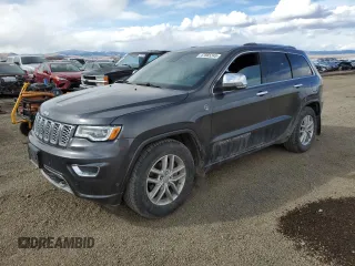 2017 Jeep Grand Cherokee Overland with VIN 1C4RJFCG8HC769551, listed as a Copart auction lot 47865245 with 130,229 mi miles and Salvage title. Bid and sale history available at DreamBid. Image 1.