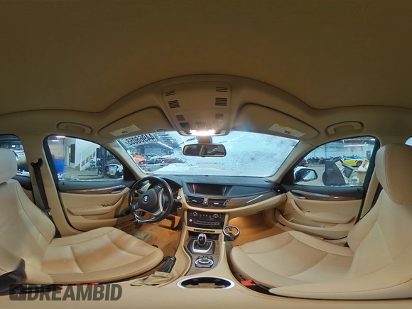 2014 BMW X1 xDrive28i with VIN WBAVL1C51EVY12411, listed as a Copart auction lot 44966055 with 76,462 mi miles and Salvage Title. Bid and sale history available at carsss.com. Image 12.