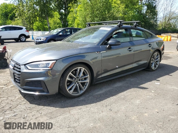 2019 Audi A5 Sportback Premium Plus с VIN WAUENCF57KA034264, выставлен на аукционе Copart как лот 55860055 с пробегом 24 803 миль миль и Списание • Salvage title. История ставок и продаж доступна на DreamBid. Изображение 1.