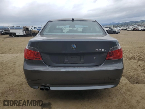 2006 BMW 5 Series 530i with VIN WBANE73556CM32238, listed as a Copart auction lot 46550915 with 210,283 mi miles and Clean Title. Bid and sale history available at carsss.com. Image 6.