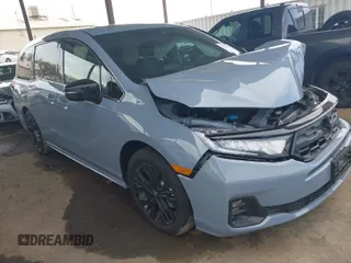 2025 Honda Odyssey Sport-L with VIN 5FNRL6H74SB000283, listed as a IAAI auction lot 41764409 with 1,098 mi miles. Bid and sale history available at carsss.com. Image 1.