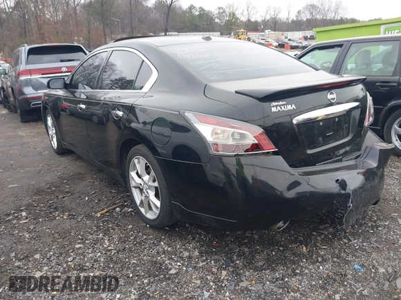 2012 Nissan Maxima SV with VIN 1N4AA5AP3CC830216, listed as a IAAI auction lot 41458598 with 188,239 mi miles and . Bid and sale history available at DreamBid. Image 3.
