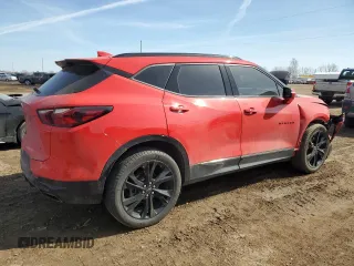 2021 Chevrolet Blazer RS with VIN 3GNKBKRS2MS579615, listed as a Copart auction lot 48913135 with 25,576 mi miles and Salvage title. Bid and sale history available at DreamBid. Image 3.
