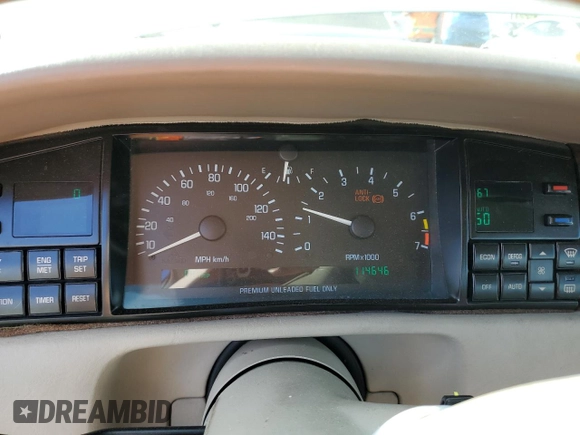 1995 Cadillac Seville Luxury SLS with VIN 1G6KS52Y7SU833537, listed as a Copart auction lot 85131374 with 114,646 mi miles and Clean Title. Bid and sale history available at carsss.com. Image 9.
