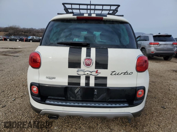2014 FIAT 500L Trekking with VIN ZFBCFADHXEZ010932, listed as a Copart auction lot 87758755 with Not Provided miles and Salvage Title. Bid and sale history available at DreamBid. Image 6.